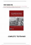 Test Bank for The American People&colon; Creating a Nation and a Society&colon; Concise Edition&comma; Volume 1 &lpar;8th Edition&rpar;by Gary B Nash &vert;All Chapters 