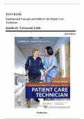  Fundamental Concepts and Skills for the Patient Care Technician 2nd Edition &lpar;Kimberly Townsend Little&rpar; &ndash; Complete Test Bank
