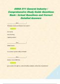 OSHA 511 General Industry &sol; Comprehensive Study Guide Questions Bank &sol; Actual Questions and Correct Detailed Answers  