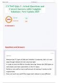 CS 7643 Quiz 3 &vert; Actual Questions and Correct Answers with Complete Solutions &vert; New Update 2025