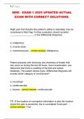 NMS - EXAM 1 2025 UPDATED ACTUAL  EXAM WITH CORRECT SOLUTIONS&period; 