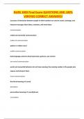 NURS 1003 Final Exam-QUESTIONS AND 100&percnt; VERIFIED CORRECT ANSWERS&excl;