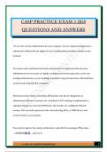 CASP PRACTICE EXAM 3 2025 QUESTIONS AND ANSWERS