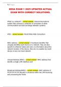 NSSA EXAM 1 2025 UPDATED ACTUAL  EXAM WITH CORRECT SOLUTIONS&period;