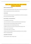NURS 1003-QUESTIONS AND 100&percnt; VERIFIED CORRECT ANSWERS&excl;