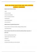 NURS 226 EXAM-QUESTIONS AND 100&percnt; VERIFIED CORRECT ANSWERS&excl;