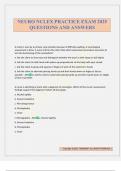 NEURO NCLEX PRACTICE EXAM 2025 QUESTIONS AND ANSWERS