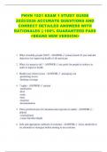 PNVN 1521 EXAM 1 STUDY GUIDE  2025&sol;2026 ACCURATE QUESTIONS AND  CORRECT DETAILED ANSWERS WITH  RATIONALES &vert;&vert; 100&percnt; GUARANTEED PASS  <BRAND NEW VERSION> 
