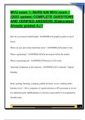 MVU exam 1&colon; NURS 629 MVU exam 1  &lpar;2025 update&rpar; COMPLETE QUESTIONS  AND VERIFIED ANSWERS &lpar;Elaborated&rpar;  Already graded A&plus;&excl;&excl; 