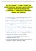 NYS Real Estate U FINAL EXAM STUDY  GUIDE 2025&sol;2026 ACCURATE QUESTIONS AND  CORRECT DETAILED ANSWERS WITH  RATIONALES &vert;&vert; 100&percnt; GUARANTEED PASS  <BRAND NEW VERSION> 