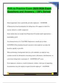 PHR ca Practice Exam 2025&sol;2026 Exam  Questions and Answers &vert; 100&percnt; Solved
