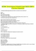 RTBC Procedures Final Exam 2025&vert; 100&percnt; Correct Answers