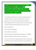 PN1 Professional Nursing Exam 1&sol; PN1  &lpar;PROFESSIONAL NURSING 1&rpar;  2025&vert;Complete Exam Test &vert;Recently  Testing Real Exam Questions&vert;Verified  Solutions &lpar;100&percnt; correct&rpar;