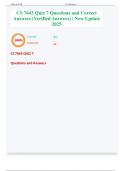 CS 7643 Quiz 7 Questions and Correct Answers &lpar;Verified Answers&rpar; &vert; New Update 2025