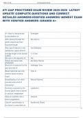 Exam &lpar;elaborations&rpar; ATI A&P  