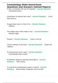 Cosmetology State board Exam Questions and Answers &lpar;Solved Papers&rpar;&period;