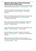 Alabama State Board Of Cosmetology Theory Exam Study Guide&period;