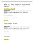 HIUS 221 Quiz&colon; American Revival and Reform &vert; Score 20&sol;20 &vert; Liberty University