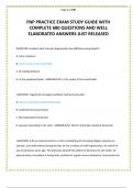 FNP PRACTICE EXAM STUDY GUIDE WITH COMPLETE 680 QUESTIONS AND WELL ELABORATED ANSWERS JUST RELEASED 