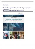 Test bank for service management operations strategy information technology 10th edition by Sanjeev K&period; Bordoloi and Fitzsimmons All Chapters 1-16 Covered&comma; Newest Version