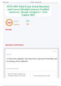 ISYE 6501 Final Exam Actual Questions and Correct Detailed Answers &lpar;Verified Answers&rpar; &vert; Already Graded A&plus; &vert; New Update 2025