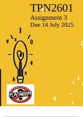 TPN2601&lowbar;Assignment&lowbar;3&lowbar;COMPLETE&lowbar;ANSWERS&lowbar;2025&lowbar;DUE&lowbar;14&lowbar;July&lowbar;2025
