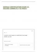 GOOGLE CERTIFICATION EXAM &num;1 SOLVED CORRECTLY TO PASS&excl;&excl;
