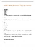 C180 Exam 2 Questions With Correct Answers