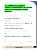 ACLS Heartcode 2025 &lpar;2025&rpar;  Comprehensive Questions and Verified  Answers &lpar;elaborated&rpar; get it 100&percnt;  Accurate&excl;&excl; 