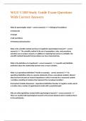 WGU C180 Study Guide Exam Questions With Correct Answers 