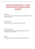 NURS 6501 Midterm Exam&period; NURS-6501N Advanced Pathophysiology&period; &lpar;Complete Solutions and Resource for the Test&rpar;&period; NURS-6501N-32&comma;Advanced Pathophysiology&period;