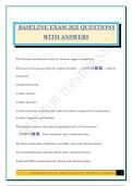 BASELINE EXAM 2025 QUESTIONS WITH ANSWERS