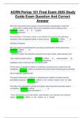 AORN Periop 101 Final&lowbar;Exam&lowbar;2025&lowbar;Study&lowbar;Guide&lowbar;Exam