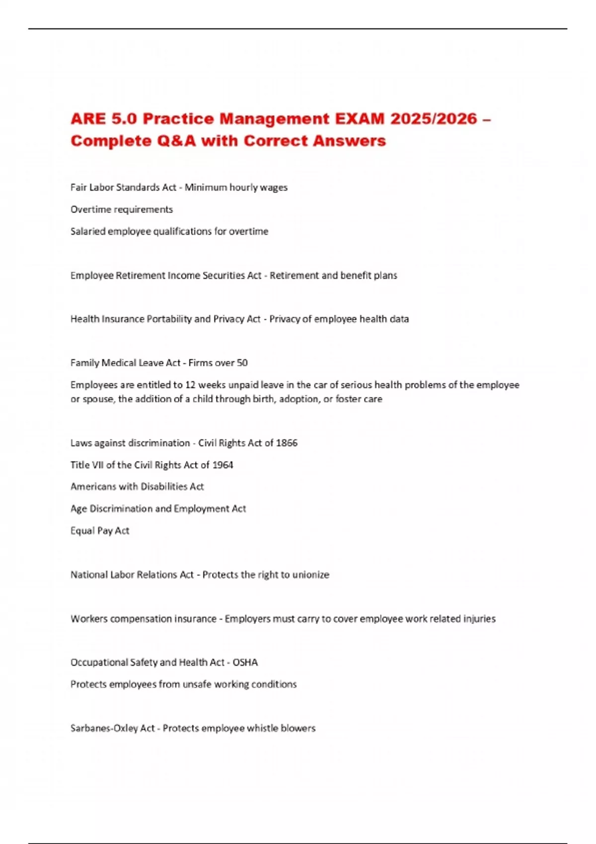ARE 5.0 Practice Management EXAM 2025/2026 Complete Q&A with Correct