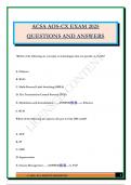 ACSA AOS-CX EXAM 2025 QUESTIONS AND ANSWERS