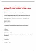 ASQ - CQIA &lpar;Certified Quality Improvement  Associate&rpar; 2025&sol;2026 &ndash; Complete Q&A with Correct  Answers