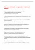 CQA Exam 2025&sol;2026 &ndash; Complete Q&A with Correct  Answers 