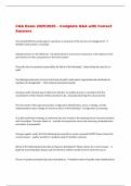 CQA Exam 2025&sol;2026 &ndash; Complete Q&A with Correct  Answers 