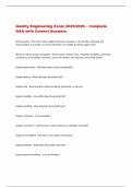 Quality Engineering Exam 2025&sol;2026 &ndash; Complete  Q&A with Correct Answers 