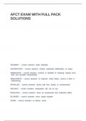 AFCT EXAM WITH FULL PACK SOLUTIONS