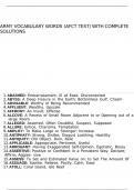 ARMY Vocabulary Words &lpar;AFCT TEST with complete solutions