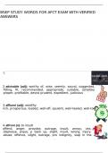 BSEP Study Words for AFCT exam with verified answer