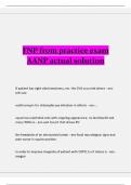 FNP from practice exam AANP actual solution