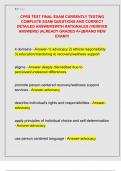 CPRS TEST FINAL EXAM CURRENTLY TESTING  COMPLETE EXAM QUESTIONS AND CORRECT  DETAILED ANSWERSWITH RATIONALES &lpar;VERIFIED  ANSWERS&rpar; &vert;ALREADY GRADED A&plus;&vert;&vert;BRAND NEW  EXAM&excl;&excl;&excl;