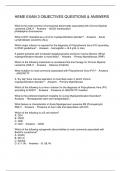 HEME EXAM 3 OBJECTIVES QUESTIONS & ANSWERS