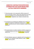 ASBESTOS CONTRACTOR&sol;SUPERVISOR  EXAMINATION 2025 EXAM BRAND NEW  ACTUAL EXAM WITH ANSWERS&period; 
