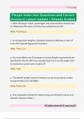 Flexjet Indoc Study Guide Questions and  Correct Answers&sol; Latest Update &sol; Already  Graded