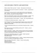 ILEA 235 EXAM 4 TRAFFIC LAW QUESTIONS