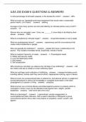 ILEA 235 EXAM 6 QUESTIONS & ANSWERS