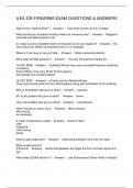 ILEA 235 FIREARMS EXAM QUESTIONS & ANSWERS
